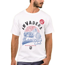 Chemise de club de moto d'envahisseurs
