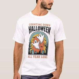 T-shirt Chemise de compte à rebours Halloween Graphique de