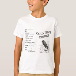 T-shirt Chemise de compte vintage de rime de corneille