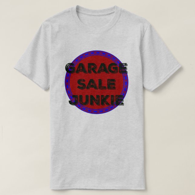 T-shirt Chemise de conception de cercle de rouge bleu de (Design devant)