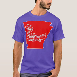 T-shirt Chemise de conception de fête de demoiselle d'honn
