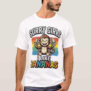 T-shirt Chemise de conception de gravure vintage de banane