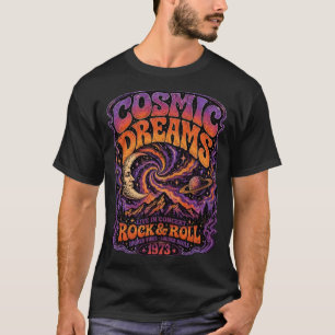 T-shirt Chemise de concert de rock psychédélique cosmique