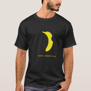 T-shirt chemise de concurrence de pomme