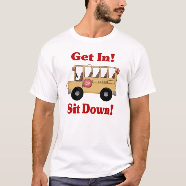 T-shirt Chemise de conducteur d'autobus scolaire (Devant)