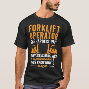 T-shirt Chemise de conducteur de chariot élévateur à fourc