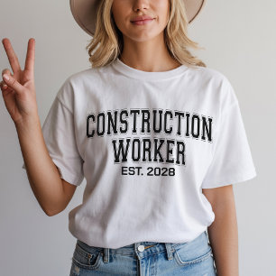 T-shirt Chemise de constructeur personnalisée, Cadeau de c
