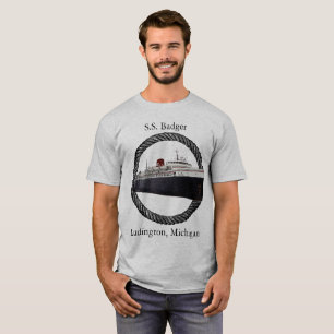 T-shirt Chemise de corde de blaireau de solides solubles