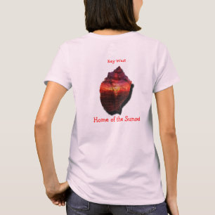 T-shirt Chemise de coucher du soleil de conque de Key West