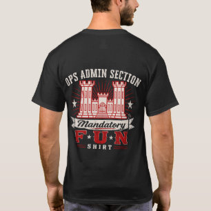 T-shirt Chemise de couleur foncée pour amusement obligatoi