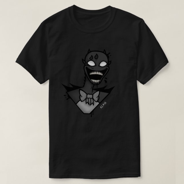 T-shirt Chemise de couleur noire (Design devant)