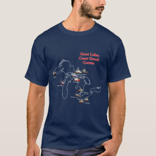 T-shirt Chemise de coupe de la Garde côtière des Grands La