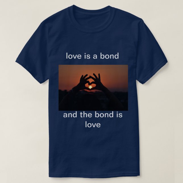 T-shirt chemise de couple romantique (Design devant)