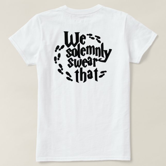 T-shirt Chemise de couple Wifey Potter (Design dos)