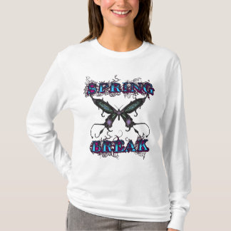 T-shirt Chemise de coupure de ressort