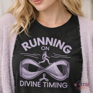 T-shirt Chemise de course chrétienne « Running on Divine T
