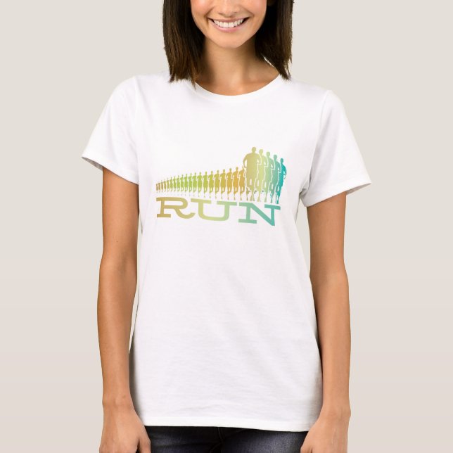 T-shirt Chemise de course rétro (Devant)