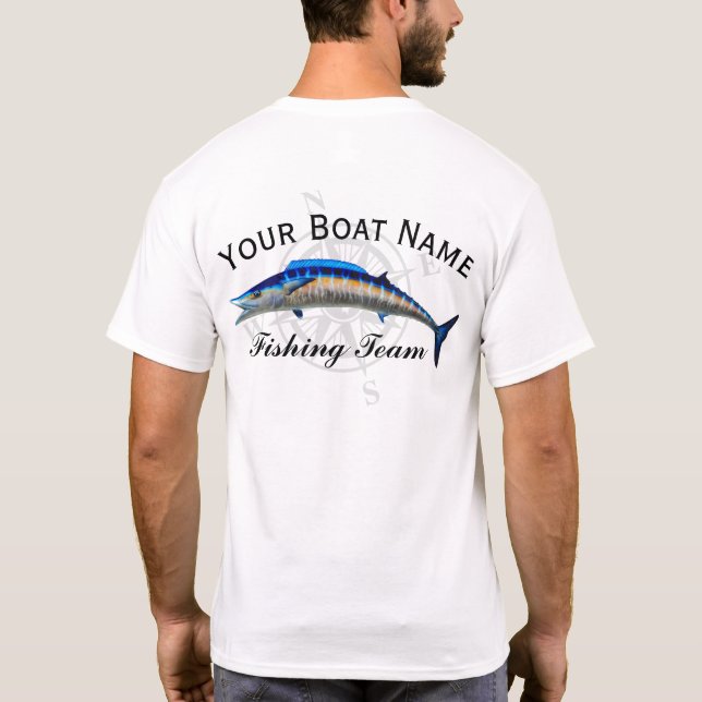 T-shirt Chemise de coutume de Wahoo (Dos)
