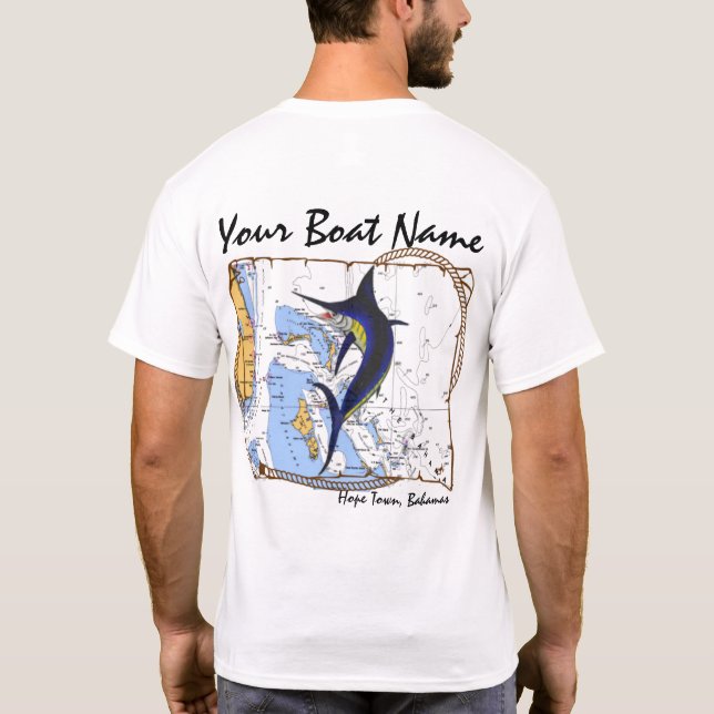 T-shirt Chemise de coutume des Bahamas Marlin (Dos)
