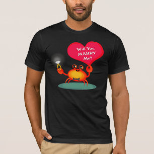 T-shirt Chemise de crabe Fiançailles mariage