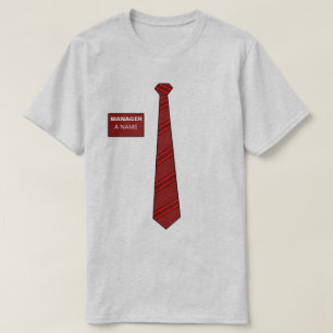 T-shirt Chemise de cravate de directeur