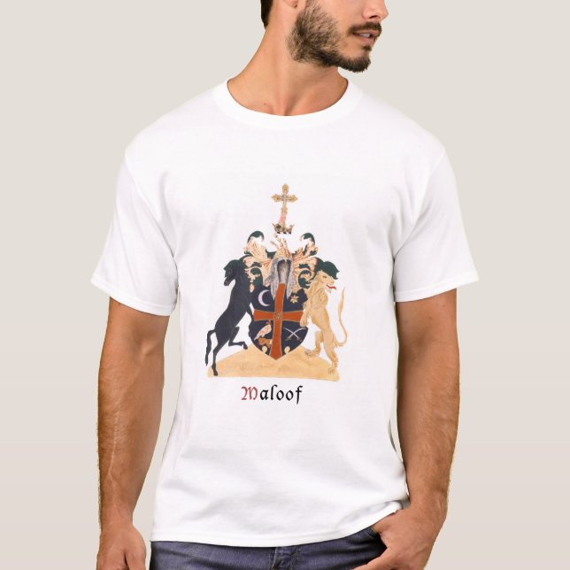 T-shirt Chemise de crête de famille de Maloofs (Devant)