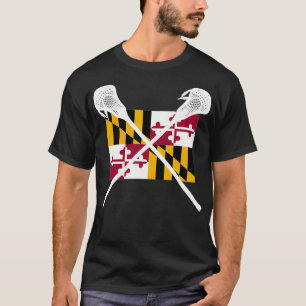 T-shirt Chemise de crosse Maryland Lax MD Joueur de l'équi