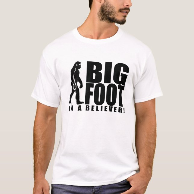 T-shirt Chemise de croyant de Bigfoot (Devant)