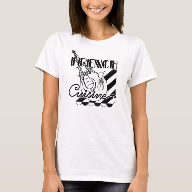 T-shirt Chemise de cuisine française (Devant)
