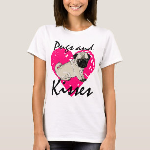 T-shirt Chemise de dames de carlins et de baisers