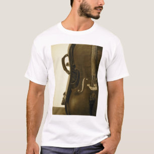 T-shirt Chemise de dames de violoncelle de sépia