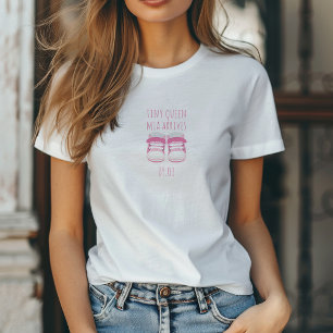 T-shirt Chemise de date de livraison personnalisée pour bé