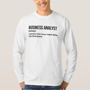 T-shirt Chemise de définition de l'analyste de données