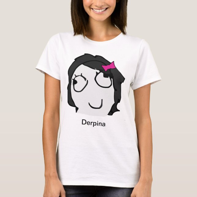 T-shirt Chemise de Derpina Meme (noir) (Devant)