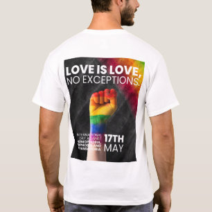 T-shirt chemise de design pour propagation d'amour 