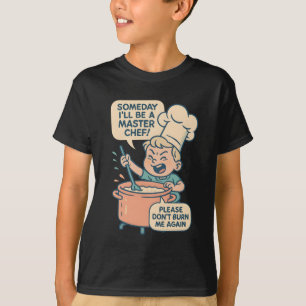 T-shirt Chemise de dessin animé drôle de petit chef - “Un