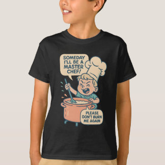T-shirt Chemise de dessin animé drôle de petit chef - “Un 