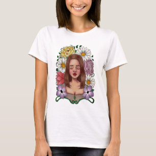 T-shirt Chemise de dessin en fleurs complètes