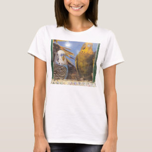 T-SHIRT CHEMISE DE DEUX PERRUCHES