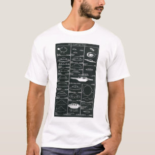 T-shirt Chemise de diagramme de visée d'UFO