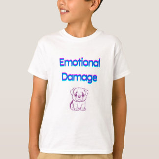 T-shirt Chemise de dommages émotionnels pour garçons
