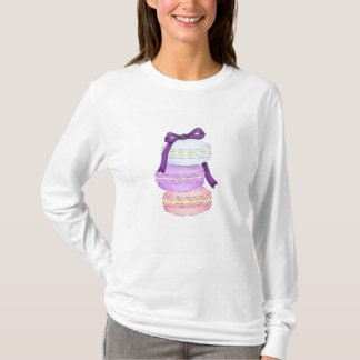 T-shirt Chemise de douille de Flowy de pile de Macaron
