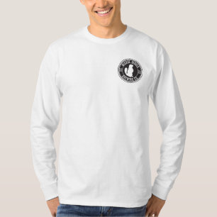 T-shirt Chemise de douille de Henley de la toile des