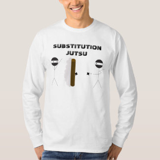 T-shirt Chemise de douille "de Jutsu de substitution