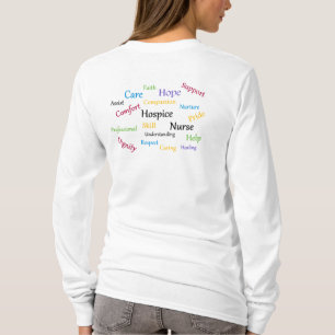 T-shirt Chemise de douille d'infirmière d'hospice longue