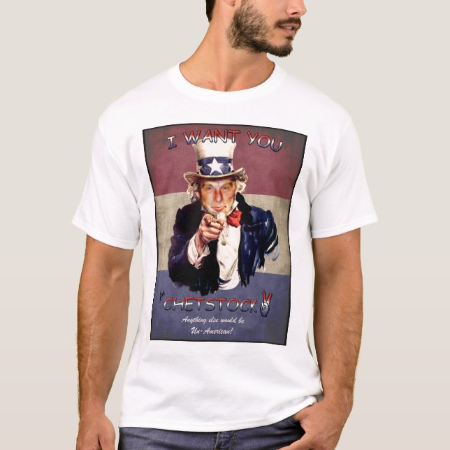 T-shirt Chemise de drapeau de Chetstock 2 (Devant)