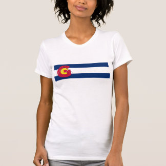 T-shirt Chemise de drapeau de Gearist le Colorado - femmes