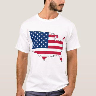 T-shirt Chemise de drapeau de l'Amérique
