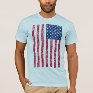 T-shirt Chemise de drapeau des USA (endommagé)