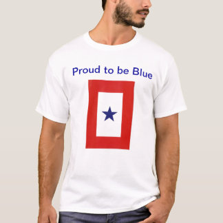 T-shirt Chemise de drapeau d'étoile bleue